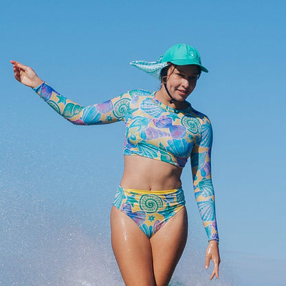 Mint Check Surf Cap