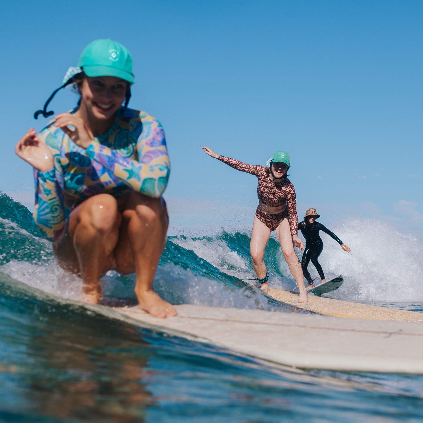 Mint Check Surf Cap