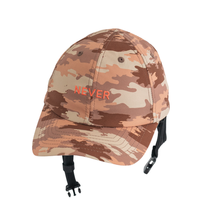 Camo NEVER surf cap