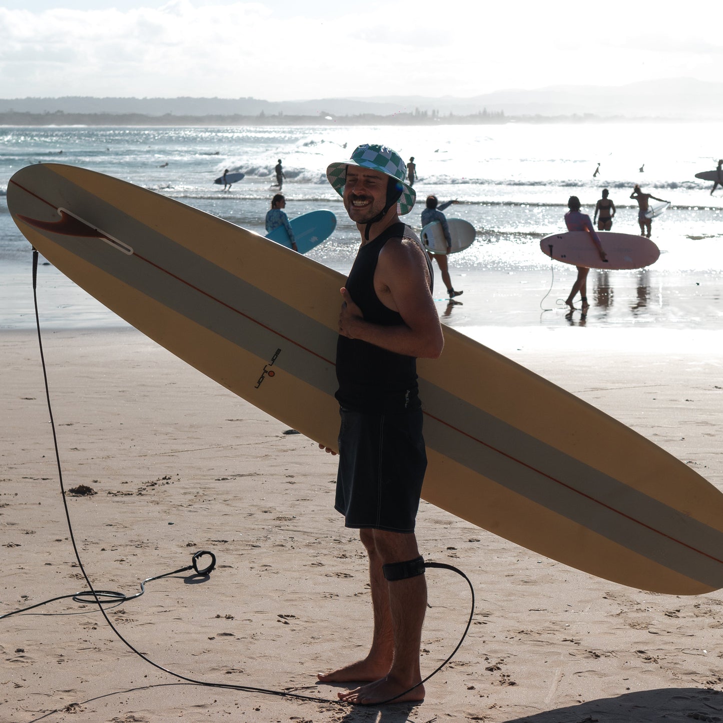 PRE ORDER - Mint Check Surf Hat