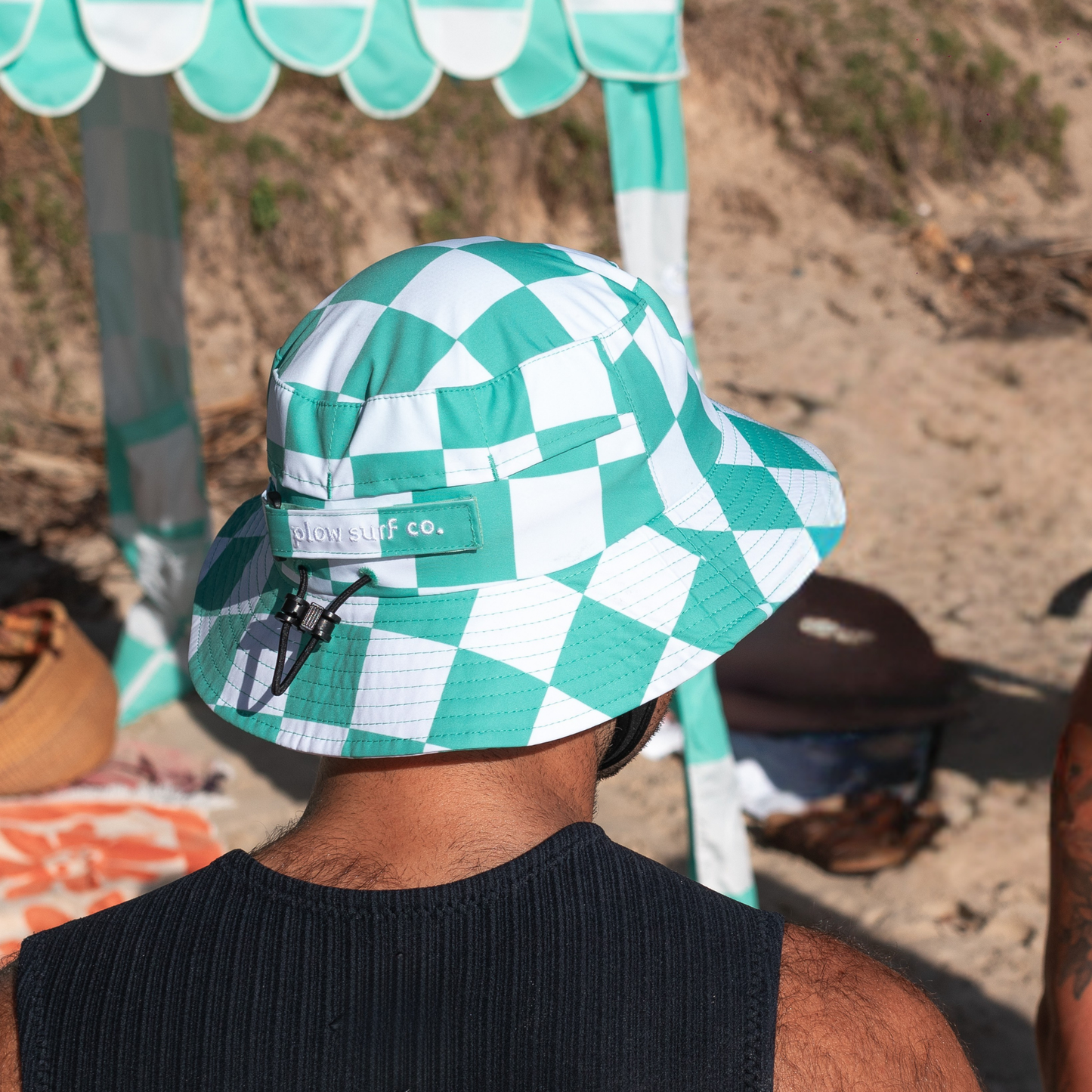 PRE ORDER - Mint Check Surf Hat